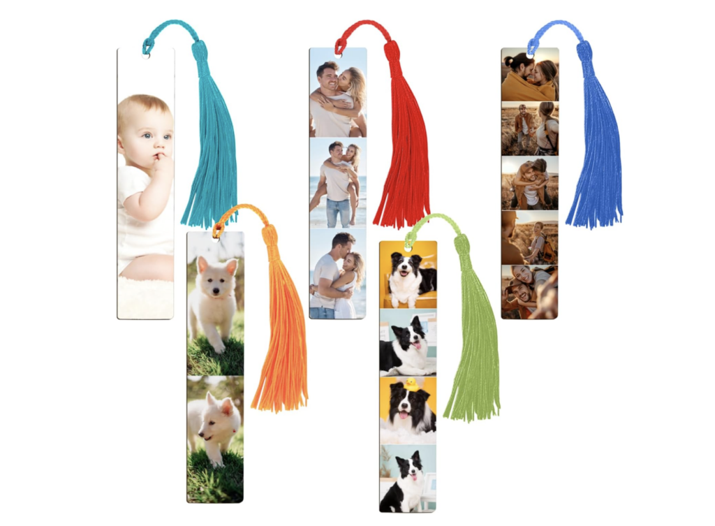 personalized photo bookmarks, personalized gifts for grandma